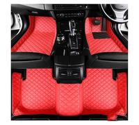 tappeti auto Tappetini auto pelle personalizzati completo RHD per Smart per Fortwo 450 2007-2013 Tappetini auto Tappeti Accessori tappetino antiscivolo auto(Rosso)