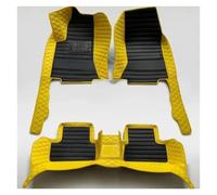 Tappeti auto Tappetini Auto Per BMW Serie 3 GT F34 2013-2020 Set Di Tappetini Anteriori E Posteriori Tappetini Gomma(Yellow black)