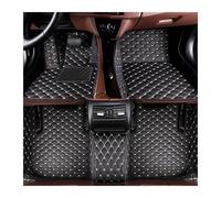 Tappeti auto Tappetini Auto Per BMW Serie 7 G11 2016-2022 5 Posti Set Di Tappetini Anteriori E Posteriori Tappetini Gomma(Black-beige)