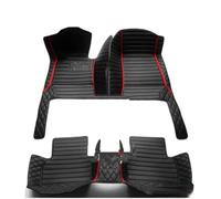Tappeti auto Tappetini Auto Per Nissan Per Patrol Y62 2012-2018 Tappetini Auto Rivestimenti Pavimenti Tappetini Gomma(Nero rosso)