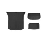 Tappeti Bagagliaio Per Tesla Per Model Y 2021-2024 Tappetini Per Bagagliaio Anteriori E Posteriori In TPE Impermeabili Resistenti Alle Intemperie Vasca Baule(3in1 Full Set)
