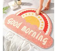 Tappeti Bagno Moderni Buongiorno Super Soffice Antiscivolo Floor Mat for Shower,Lavabile in Lavatrice per,Camera da Letto o Come Tappetino per Bagn