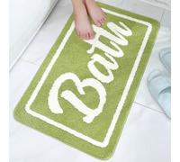 Tappeti Bagno Moderni Giallo-Verde Super Soffice Antiscivolo Floor Mat for Shower,Lavabile in Lavatrice per,Camera da Letto o Come Tappetino per Bagn