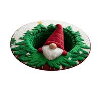 Tappeti Con Effetto 3D E Illusione Ottica Per Il Natale,Tappeto Antiscivolo Natalizio Decorativo Per Interni - Tappeti Rotondi Con Motivo E Illusione Ottica,Per Soggiorno Sala Da Pranzo E Ufficio