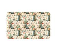 Tappeti da bagno - 50,8 x 80 cm tappetini da cucina per pavimento, tappeti per ingresso interni, luna gufo - grigio antiscivolo lavabile bagno lavanderia porta tappeto