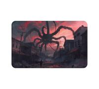 Tappeti da bagno antiscivolo lavabili, tappetini da cucina per pavimenti, tappeti per ingresso interni, mostro gigante sopra la città, lavanderia, bagno, porta tappeto con retro in gomma, 50,8 x 80 cm