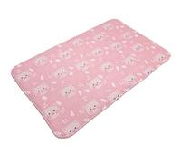 Tappeti da bagno antiscivolo lavabili, tappetini da cucina per pavimenti, tappeti per ingresso interni, con simpatico volto di maiale in stile cartone animato, tappeto rosa per lavanderia e porta del