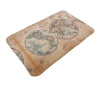 Tappeti da bagno antiscivolo lavabili, tappetini da cucina per pavimento, tappeti per ingresso interni, il mondo è emisfero, lavanderia, bagno, porta tappeto con retro in gomma, 50,8 x 80 cm