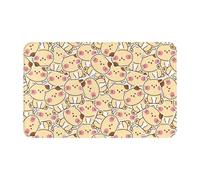 Tappeti da bagno antiscivolo lavabili, tappetini da cucina per pavimento, tappeti per ingresso interni, simpatici gatti 4 lavanderia bagno porta tappeto con retro in gomma 50,8 x 80 cm