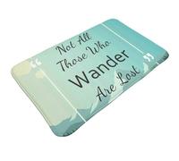 Tappeti da bagno antiscivolo lavabili, tappetini da cucina per pavimento, tappeti per ingresso interni, non tutti quelli che vagano sono persi1 tappeto per lavanderia e bagno con retro in gomma 50,8 x