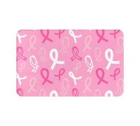 Tappeti da bagno antiscivolo lavabili, tappetini da cucina per pavimento, tappeti per ingresso interni, consapevolezza del cancro al seno, tappeto per lavanderia, bagno, porta con retro in gomma, 50,8