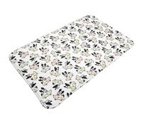 Tappeti da bagno antiscivolo lavabili, tappetini da cucina per pavimento, tappeti per ingresso interni, simpatici bulldog francesi, skateboard, lavanderia, bagno, porta con retro in gomma, 50,8 x 80