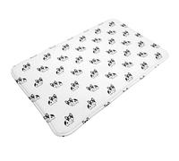 Tappeti da bagno antiscivolo lavabili, tappetini da cucina per pavimento, tappeti per ingresso interni, simpatici e divertenti bulldog francesi_B, lavanderia, bagno, porta con retro in gomma, 50,8 x