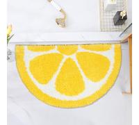 Tappeti da bagno mezzo rotondo per ingresso casa tappetini da bagno carino mezzo cerchio tappetini da bagno antiscivolo assorbente vasca WC doccia tappetino lavabile in lavatrice