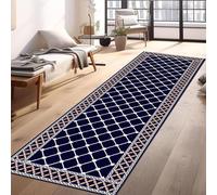 Tappeti da corridoio lunghi e stretti, per interni, cucina, camera da letto, morbidi, a pelo corto, decorativi, tappeti da cucina, blu, 60x350cm, 70x600cm(60×300cm)