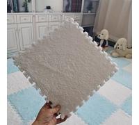 Tappeti da Pavimento in Schiuma a Incastro Tappeto Puzzle Quadrato 10Pcs EVA Spessore 1,2cm Antiscivolo per Casa Cameretta Sala Giochi Decorazione-White||30 * 30cm/12 * 12in