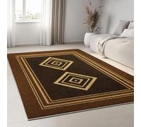 Tappeti da Soggiorno Modernismo Tappeto Antiscivolo Lavabile 180 x 240 cm, Tappeti Rettangolari a Pelo Corto Geometria Astratta Quadrati A Rombo per Camera da Letto e Sala da Pranzo