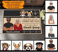 Tappeti D'Ingresso Confortevole Tappetini Porta Dingresso Lavabile Tappetino Da Bagno Per Camera Letto Interno Soggiorno 40X60Cm Siamo Più Che Semplici Proprietari E Cani