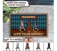 Tappeti D'Ingresso Facile Da Pulire Zerbino Di Benvenuto Divertenti Tappeto Ingresso Casa Per Balcone Terrazzo Interno 40X60Cm Cavallo Pulisci I Tuoi Zoccoli