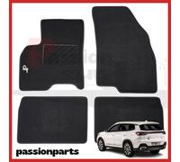 TAPPETI DR 7.0 DR7 IN MOQUETTE CON RICAMO SAGOMATI SU MISURA KIT 4 PEZZI