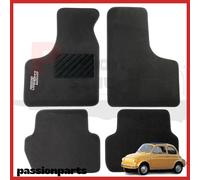 TAPPETI FIAT 500 EPOCA 500L IN MOQUETTE CON RICAMO SAGOMATI SU MISURA KIT 4 PZ