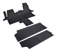 Tappeti in gomma completi anteriori + 2 file per VW Transporter T6.1 Multivan