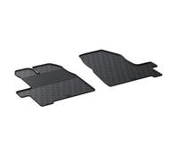 TAPPETI IN GOMMA SU MISURA FORD TRANSIT CUSTOM 2018 SET 2 PEZZI CON BORDO E FIX