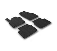 TAPPETI IN GOMMA SU MISURA Skoda Kamiq (12/19>),SET 4 PEZZI CON BORDO E FIX