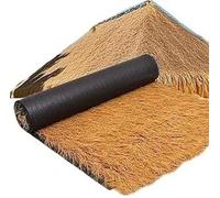 Tappeti in paglia per tetti, Synthetic Thatch Grass Roof Roll, Artificial Palm, Multiple Sizes(1 * 9m(3.2 * 29.5ft))