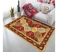 Tappeti in stile persiano della Boemia Tappeto antiscivolo per soggiorno Camera da letto Studio Tappeti rettangolari Boho Marocco Tappetini etnici tapis-giallo 40x60cm