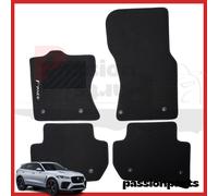 TAPPETI JAGUAR F-PACE IN MOQUETTE CON RICAMO E 8 FISSAGGI AD ANELLO SET 4 PEZZI