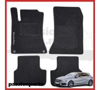 TAPPETI MERCEDES W176 DAL 2012 IN MOQUETTE PREMIUM CON RICAMO E 2 FIX