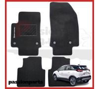 TAPPETI OPEL CROSSLAND X DAL 2017 IN MOQUETTE CON RICAMO E 2 FISSAGGI 4 PEZZI