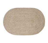 vidaXL Tappeto bianco 122 x 183 cm, in iuta, fatto a mano, moderno, per soggiorno, tappeto ecologico, grande tappeto per interni, colore beige