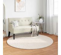 Tappeti per area Rotondo SIROLO Crema Ø 160 CM Poliestere