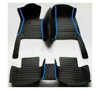 Tappeti Per Auto Per Fiat Per Topolino Per 500 2011 2012 Tappetini Auto In Pelle Lusso Antiscivolo Impermeabili Per Tutte Le Stagioni Tappetini Auto Moquette(Style 4 Black Blue)