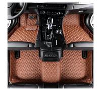 Tappeti Per Auto Per Fiat Per Topolino Per 500 2011 2012 Tappetini Auto In Pelle Lusso Antiscivolo Impermeabili Per Tutte Le Stagioni Tappetini Per Auto Kit(Style 1 Brown)
