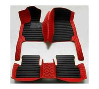 Tappeti Per Auto Per MINI Per CLUBMAN 2 Porte 2007 2008 2009 2010 2011 2012 2013 2014 2015 Tappetini Auto In Pelle 3D A Copertura Totale Tappetini Per Auto Kit(Style 4 Red Black)