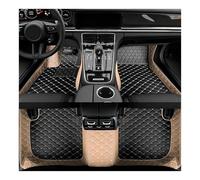 Tappeti Per Auto Per MINI Per CLUBMAN 2 Porte 2007 2008 2009 2010 2011 2012 2013 2014 2015 Tappetini Auto In Pelle 3D A Copertura Totale Tappetini Per Auto Kit(Style 2 Beig Black)