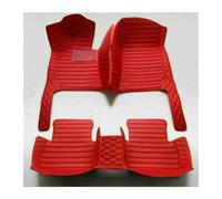 Tappeti Per Auto Per MINI Per CLUBMAN 2 Porte 2007 2008 2009 2010 2011 2012 2013 2014 2015 Tappetini Auto In Pelle 3D A Copertura Totale Tappetini Per Auto Kit(Style 4 Red)