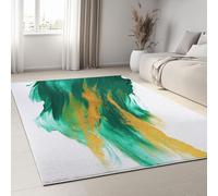 Tappeti per Il Soggiorno 120 x 170 cm Tappeti Morbidi Antiscivolo, Strisce di Inchiostro Astratte Marmo Tappeto Sottile Lavabile in Lavatrice, Arte Moderna Tappeto per Ufficio, Bagno, Sala Giochi