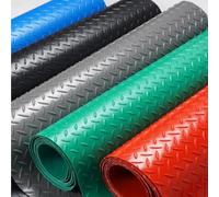 Tappeti per Pavimento, Tappeto Protettivo per Pavimento per Sedia Girevole | PVC, Antiscivolo, Resistente all'Olio, Antimacchia, Texture Chiara, Arrotolabile, Tagliabile(Green,1x3m/3.2x9.8ft)
