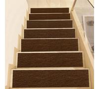 Tappeti per Scale 5Pcs Tappetini per Gradini Interni 16x120cm marrone | Coprigradini Per Scale, Tappetino Per Scales Per Scale, Interni, In Legno, Piastrelle E Marmo Per Per Bambini