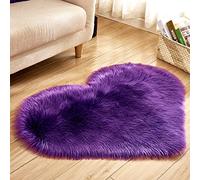 Tappeti per soggiorno, in pelle di pecora, antiscivolo, in lana shaggy, imitazione, tappeto finto tappeto per camera da letto R, tessuti per la casa non fu (B, taglia unica)