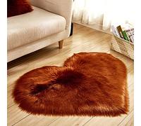 Tappeti per soggiorno, in pelle di pecora, antiscivolo, in lana shaggy, imitazione, tappeto finto tappeto per camera da letto R, tessuti per la casa non fu (M, taglia unica)