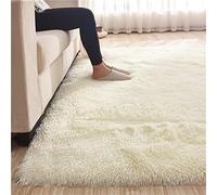 Tappeti per Soggiorno, Shaggy - Tappeto A Pelo Lungo in Diversi Colori E Misure, Adatto per la Decorazione Domestica in Soggiorno e Camera da Letto,Beige,120 * 160cm
