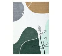 Tappeti Questo tappeto è realizzato in morbida lana sintetica, offrendo una texture delicata e soffice che aggiunge calore e comfort a qualsiasi spazio abitativo. Il suo design affonda le radici nel m