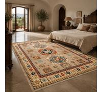 Tappeti, Rectangular 80 x 120 cm, Geometrico Vintage Beige Blu Rosso Arancione Marrone Bianco, Tappeto Salotto decorazioni casa per Divano Tavolo Soggiorno Carpet,