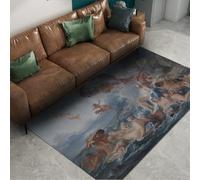 Tappeti rinascimentali morbidi e sottili per pavimenti Il trionfo di Venere Famoso tappeto con stampa di dipinti per camera da letto soggiorno Ufficio a pelo basso antiscivolo 60x90cm
