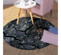 Tappeti rotondi moderni di grandi dimensioni 180cm Tappeto sottile pieghevole lavabile antiscivolo con texture corteccia per aule di bambini Stuoie per la decor della stanza della scuola materna